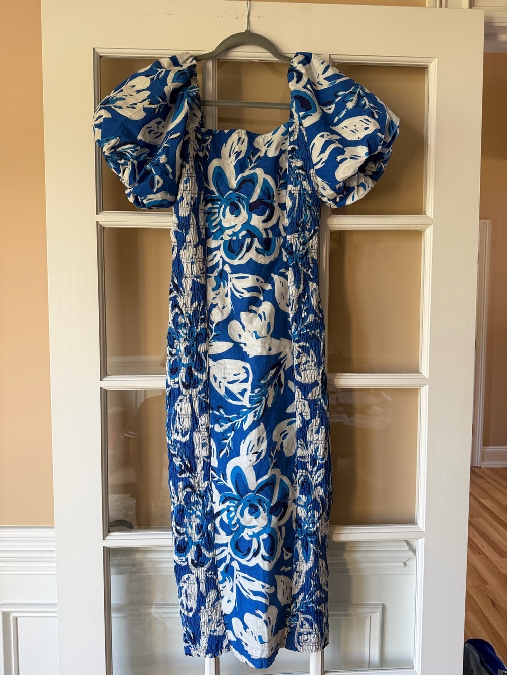Cleobella Zora Midi Dress in Azure Women’s Size Small 100% Organic Cotton - Picture 2 of 8